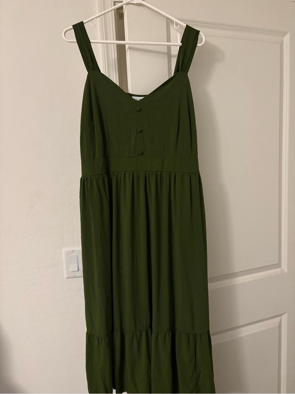 Ava & Viv Olive Green Sleeveless Maxi Dress
